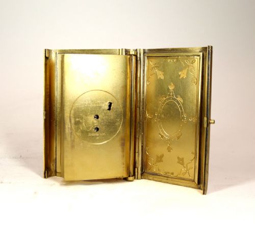 A VERY UNUSUAL TRAVEL CLOCK IN THE SHAPE OF A PRAYER BOOK - ADDITIONAL PHOTO 3