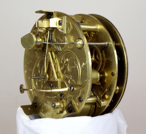 A RARE THOMAS WEEKS TWIN FUSEE STRIKING BALLOON CLOCK WITH EXCEPTIONAL PROVENANCE - ADDITIONAL PHOTO 11