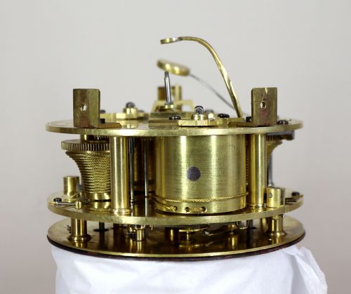 A RARE THOMAS WEEKS TWIN FUSEE STRIKING BALLOON CLOCK WITH EXCEPTIONAL PROVENANCE - ADDITIONAL PHOTO 12