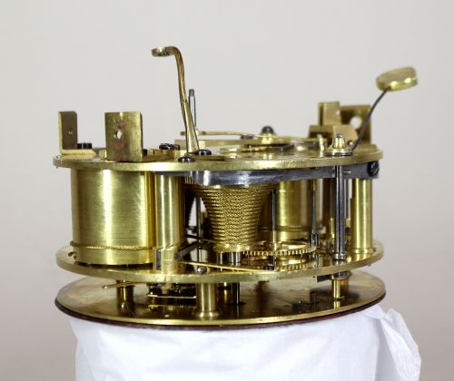 A RARE THOMAS WEEKS TWIN FUSEE STRIKING BALLOON CLOCK WITH EXCEPTIONAL PROVENANCE - ADDITIONAL PHOTO 13