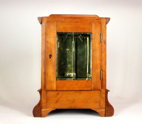 A VERY SMALL SATINWOOD LIBRARY CLOCK BY SIR JOHN BENNETT - ADDITIONAL PHOTO 2