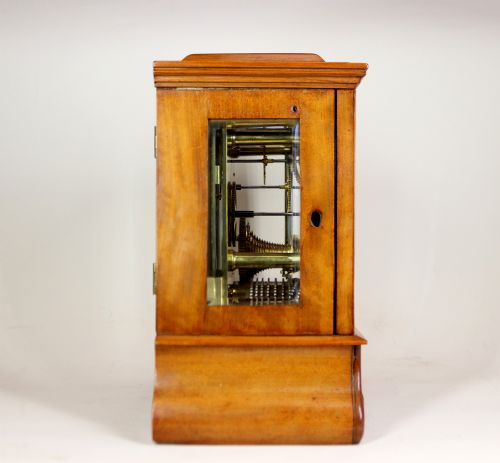 A VERY SMALL SATINWOOD LIBRARY CLOCK BY SIR JOHN BENNETT - ADDITIONAL PHOTO 5