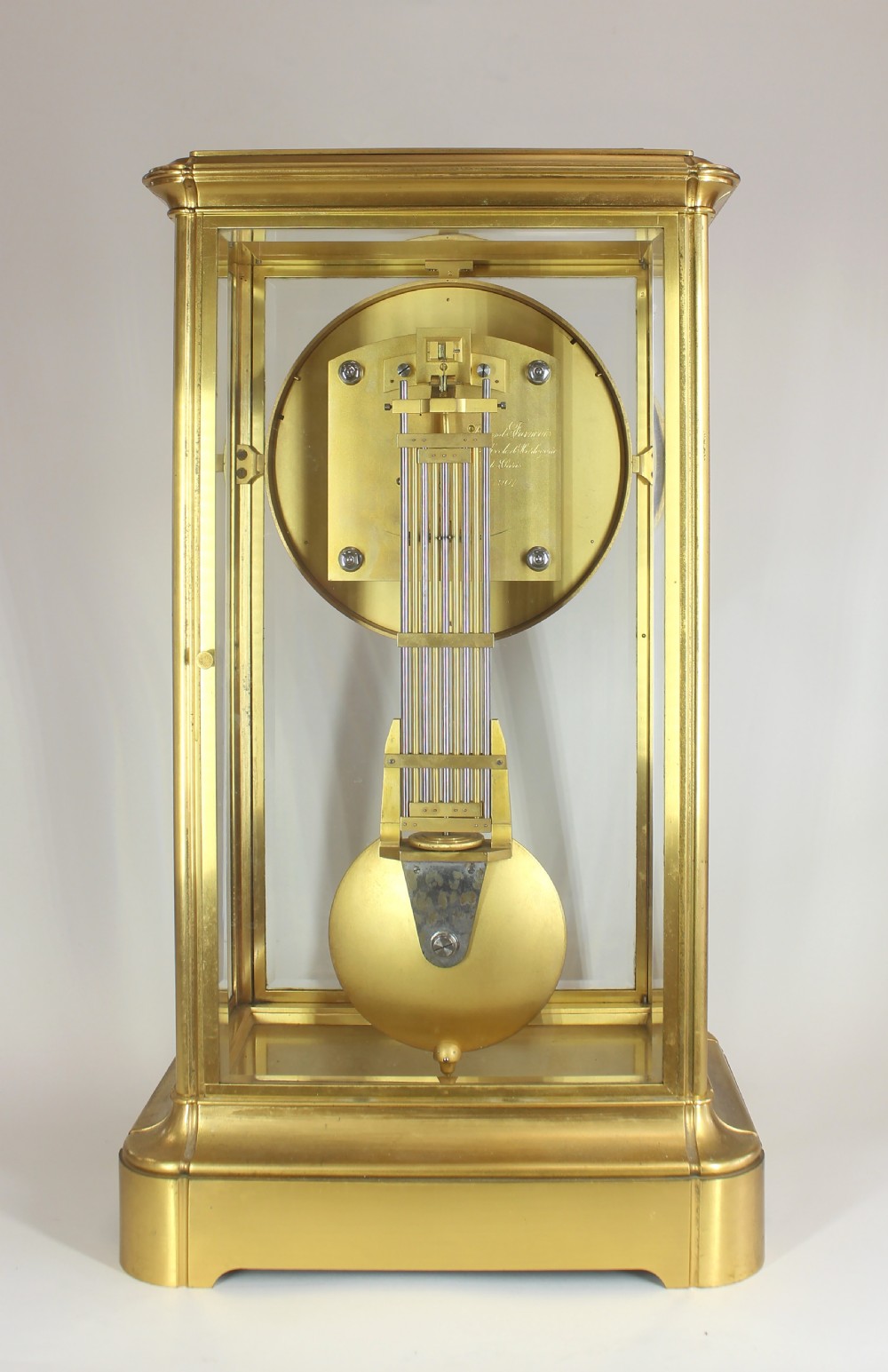 Goliath Five Glass table Regulator by Fernand François View VII