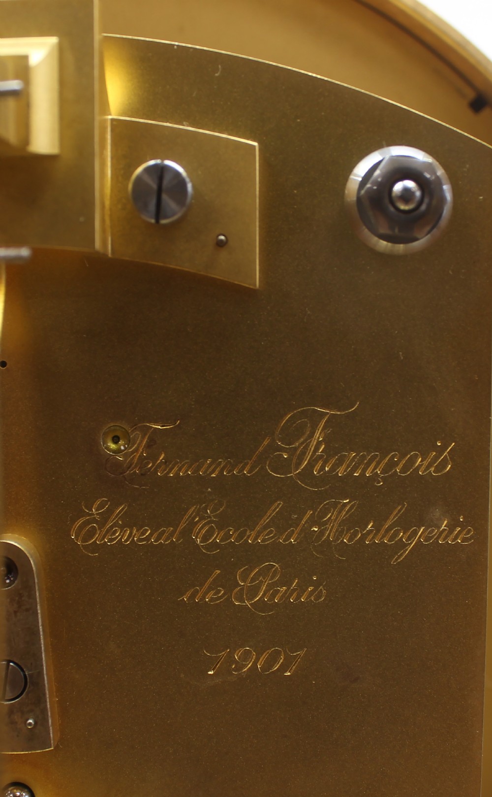 Goliath Five Glass table Regulator by Fernand François View X