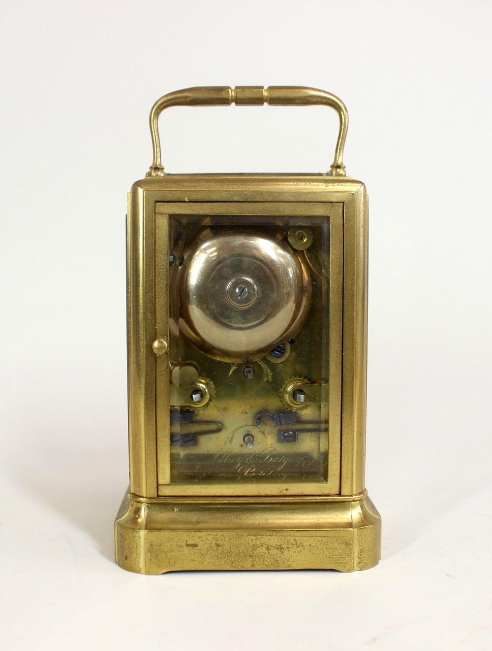 Alliez & Berguer One Piece Repeater Alarm Carriage Clock View IV