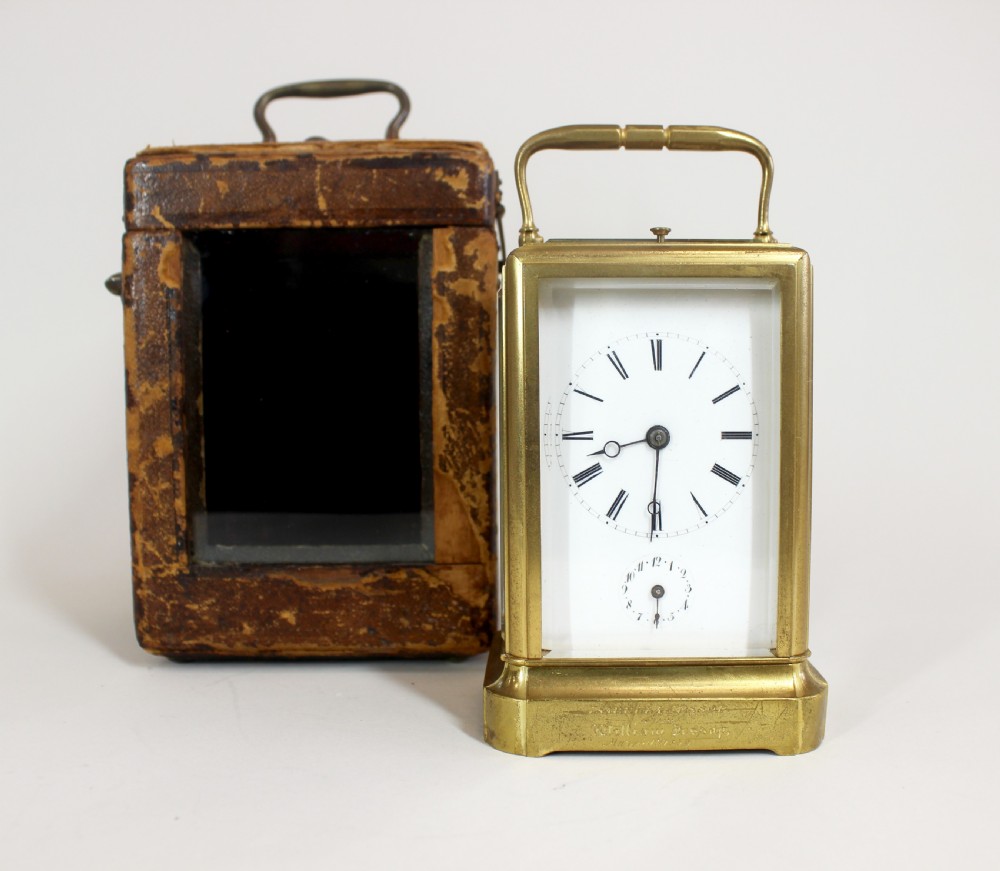 Alliez & Berguer One Piece Repeater Alarm Carriage Clock View VII