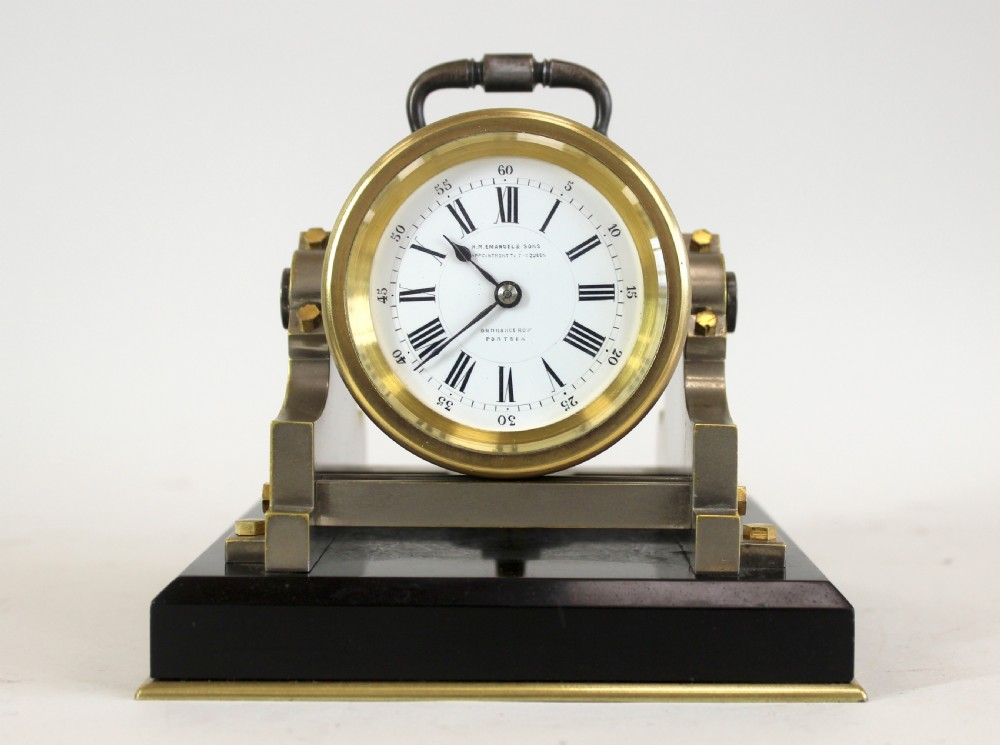 Desk Clock By Guilmet in the shape of a Mortar Gun
