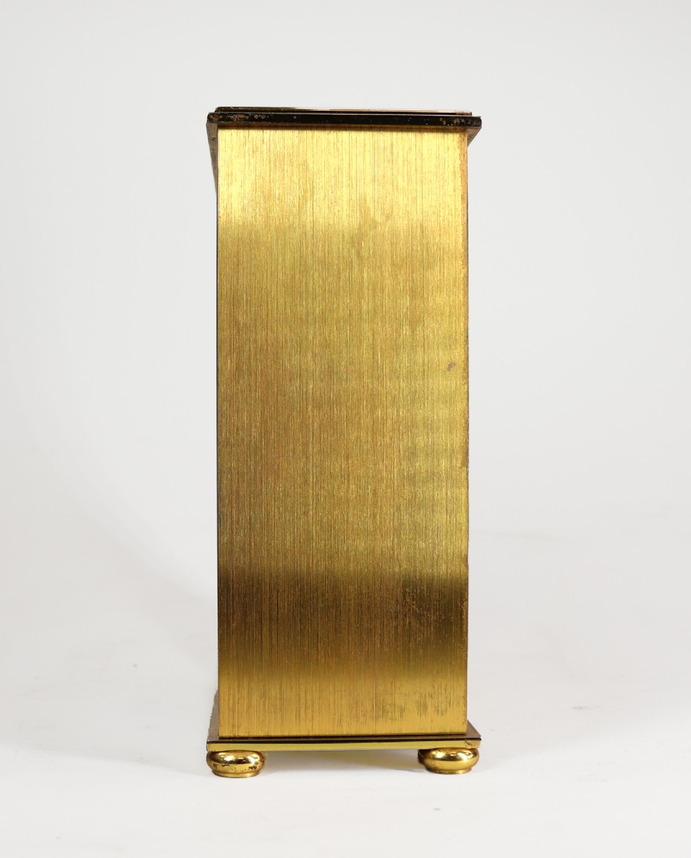 Jaeger LeCoultre Gold Plated and Enamel Mid Century Mantel Clock View III