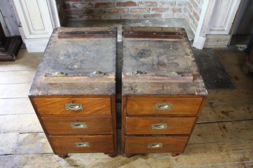 VICTORIAN CAMPAIGN DESK - ADDITIONAL PHOTO 6