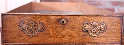 OAK PEDESTAL DESK - ADDITIONAL PHOTO 7