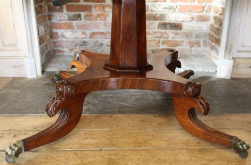 A REGENCY TILT TOP DINING TABLE - ADDITIONAL PHOTO 2