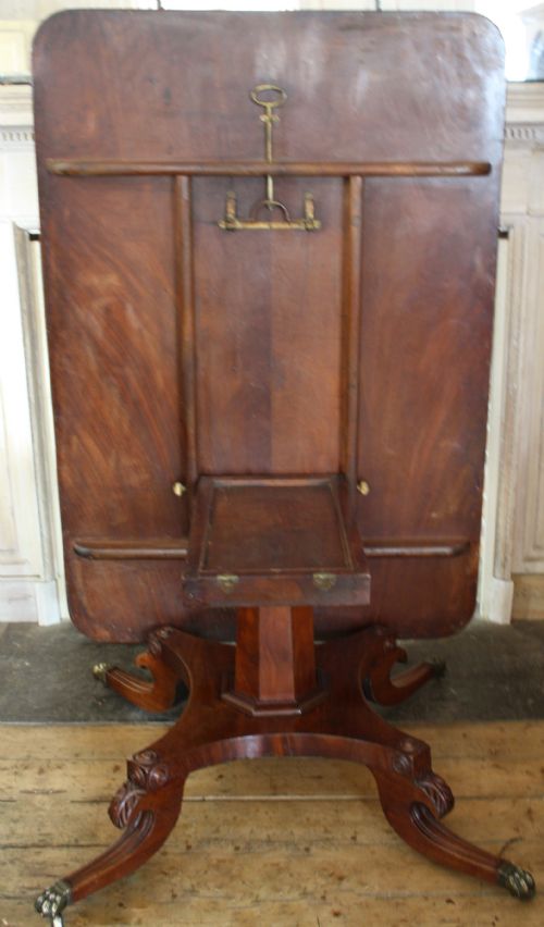 A REGENCY TILT TOP DINING TABLE - ADDITIONAL PHOTO 5