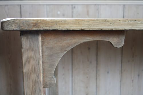 RUSTIC PINE TABLE AND BENCHES - ADDITIONAL PHOTO 2