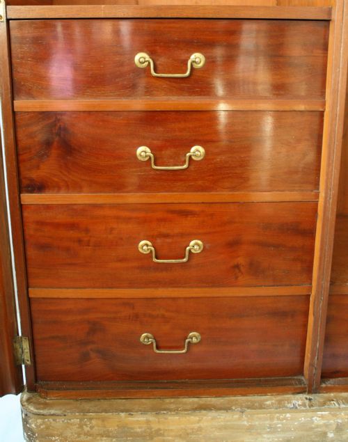 VICTORIAN FRENCH PAINTED WARDROBE - ADDITIONAL PHOTO 4
