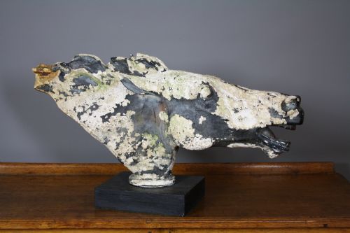 horses head sculpture - CATEGORY: ANTIQUE SCULPTURES - DATED 1940