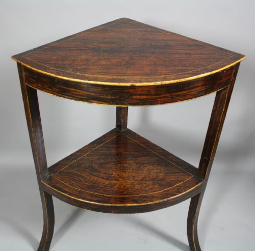 PAIR OF WILLIAM 1V CORNER TABLES - ADDITIONAL PHOTO 1