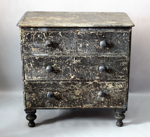 Victorian Painted Pine Chest of Drawers