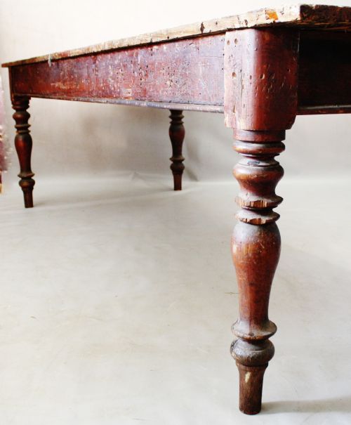 RUSTIC FARMHOUSE PINE TABLE - ADDITIONAL PHOTO 1