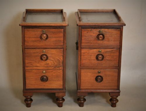 CAMPAIGN SIDE TABLES BEDSIDE CABINETS - ADDITIONAL PHOTO 1