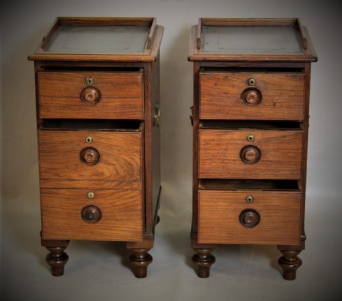 CAMPAIGN SIDE TABLES BEDSIDE CABINETS - ADDITIONAL PHOTO 4