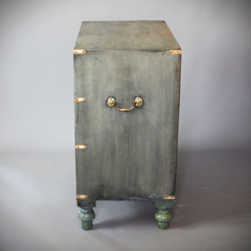 VICTORIAN PAINTED CAMPAIGN CHEST - ADDITIONAL PHOTO 1