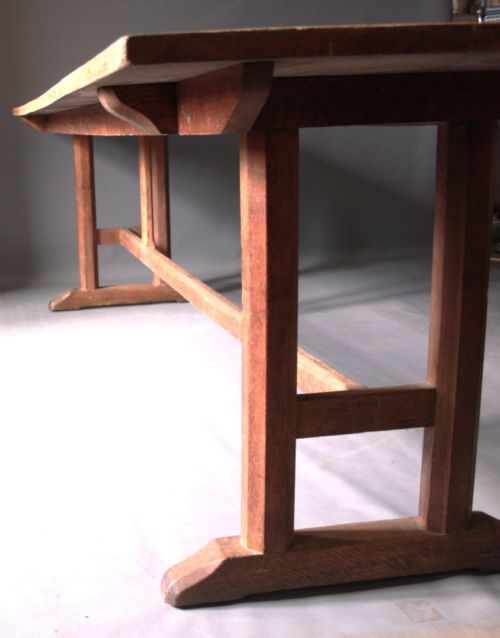 ARTS AND CRAFTS COTSWOLD SCHOOL REFECTORY TABLE - ADDITIONAL PHOTO 1