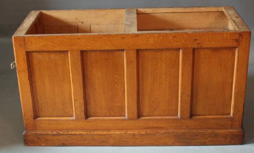 LARGE VICTORIAN OAK PARTNERS DESK - ADDITIONAL PHOTO 8