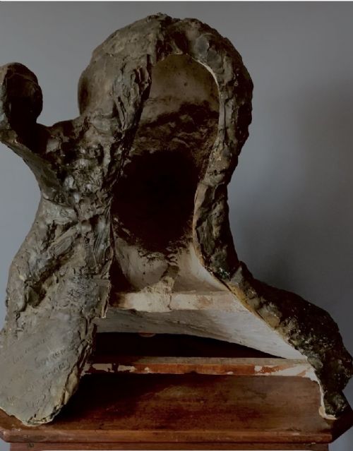 PLASTER BUST OF CELLIST RODOLPHE SOIRON - ADDITIONAL PHOTO 2
