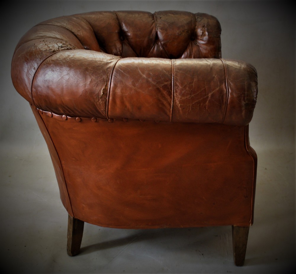 Edwardian Leather Club Chair View IV