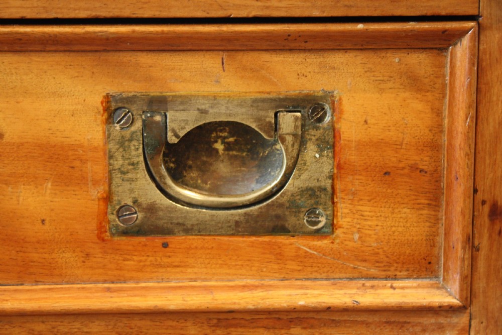 Campaign style Pedestal Desk View II
