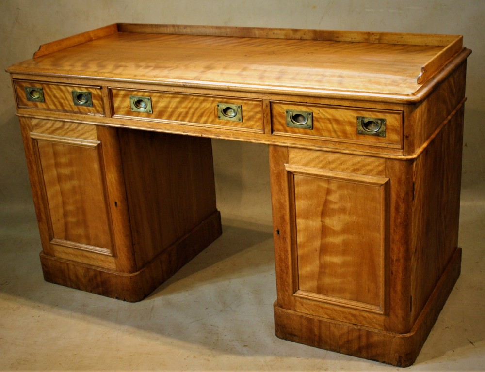 Campaign style Pedestal Desk View IV