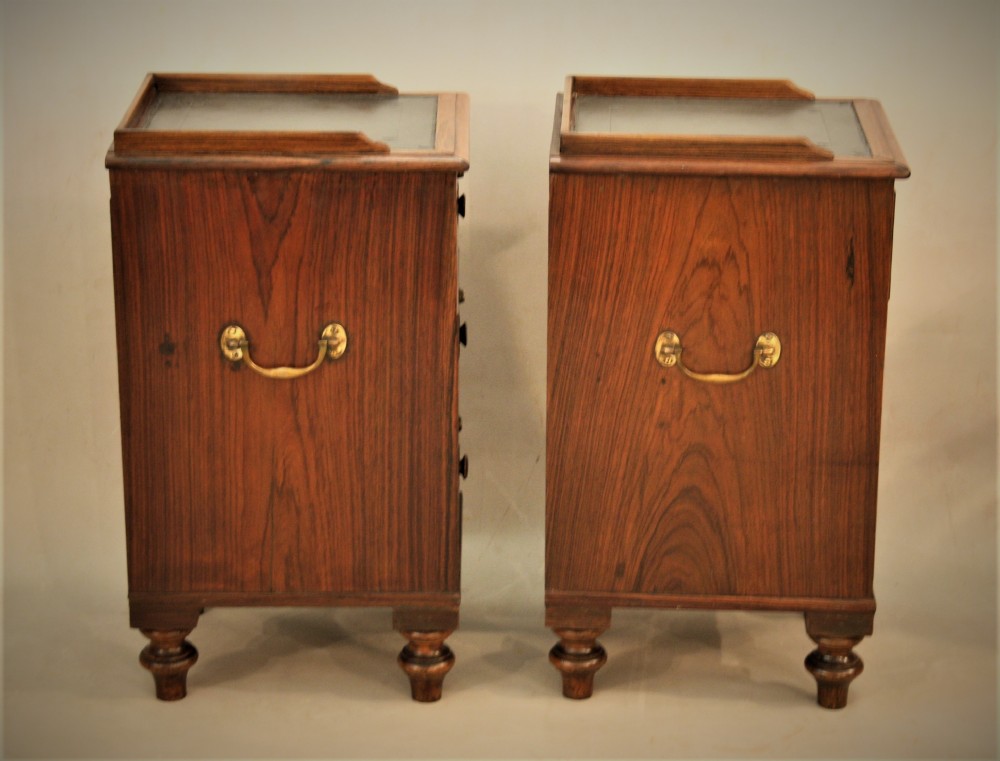 Campaign side tables/ bedside cabinets View III