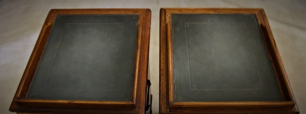Campaign side tables/ bedside cabinets View VI