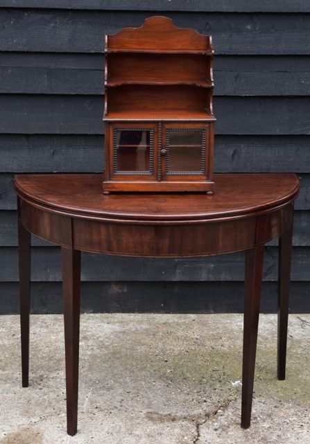 fig 1. Victorian Mahogany Miniature Cabinet Apprentice Piece.