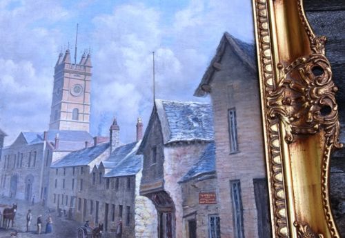 fig 1. Good Quality Late Victorian Oil on Canvas, Circa 1870.
