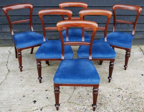 Good Quality Set of Six 19th Century Mahogany Bar-back Dining Chairs, Circa 1840.