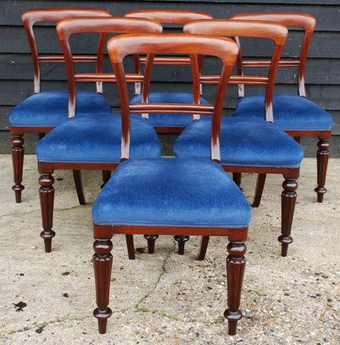 fig 2. Good Quality Set of Six 19th Century Mahogany Bar-Back Dining Chairs, Circa 1840.
