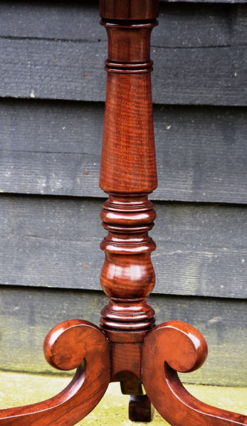 fig 1. Good Quality 19th Century Mahogany Lamp Table, Circa 1830-40.