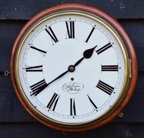 Excellent Quality Early 19th Century 12" Mahogany Fusee Dial Clock.