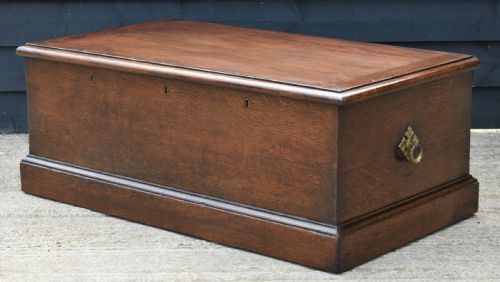 Handsome Large Victorian Oak Blanket Box C.1880.