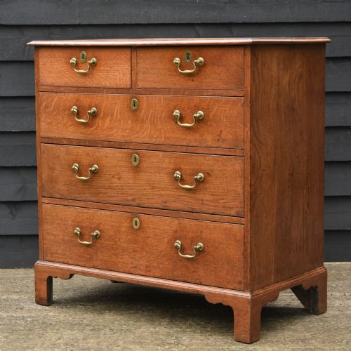 Handsome Georgian Light Oak Chest of Drawers C.1750