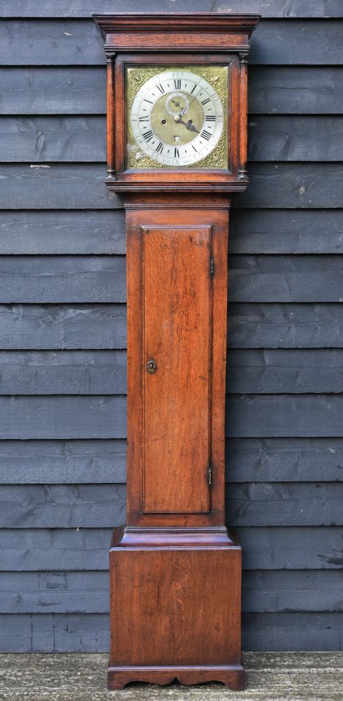 Handsome 18th Century Oak Longcase Clock by John Tolson, London C.1720