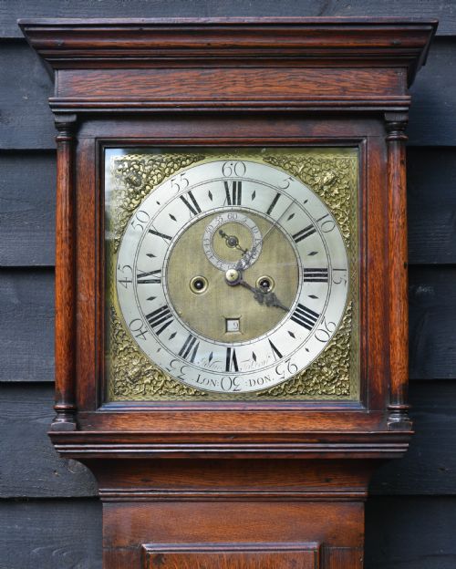 fig 1. Handsome 18th Century Oak Longcase Clock By John Tolson, London C.1720