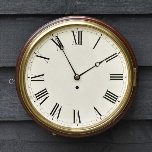 Excellent 19th Century Mahogany Fusee Dial Clock C.1820