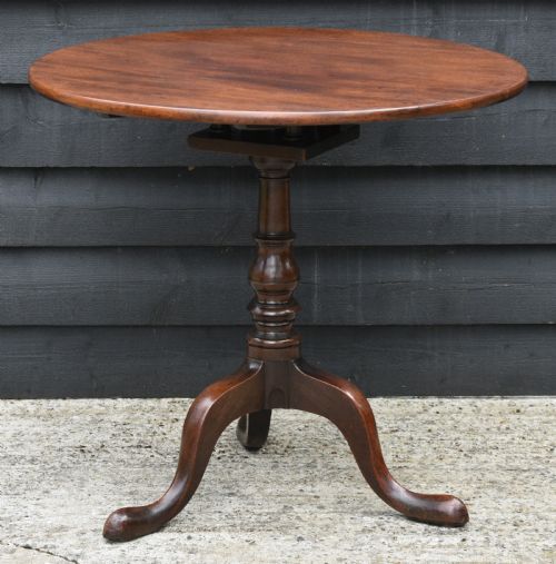 Lovely Georgian Mahogany Tilt Top Birdcage Tea Table C.1760