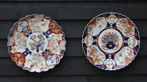 Impressive Matched Pair of 19th Century Japanese Imari Chargers, Large Size, Superb Quality.