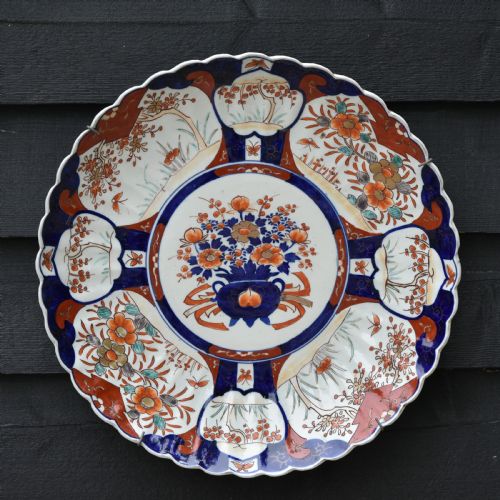 fig 1. Impressive Matched Pair Of 19th Century Japanese Imari Chargers, Large Size, Superb Quality.
