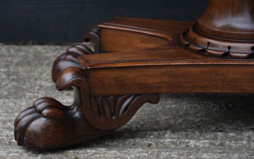 HANDSOME 19TH CENTURY MAHOGANY CARD TABLE WILLIAM IV C1830 - ADDITIONAL PHOTO 3