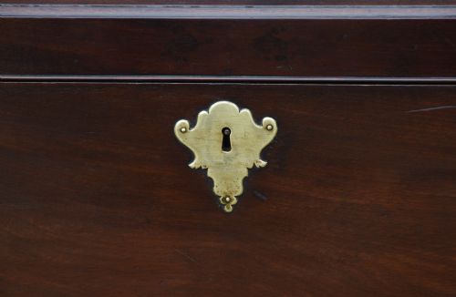 FABULOUS LARGE GEORGIAN MAHOGANY MILITARY TRAVELLING CHEST BOX C1750 - ADDITIONAL PHOTO 6