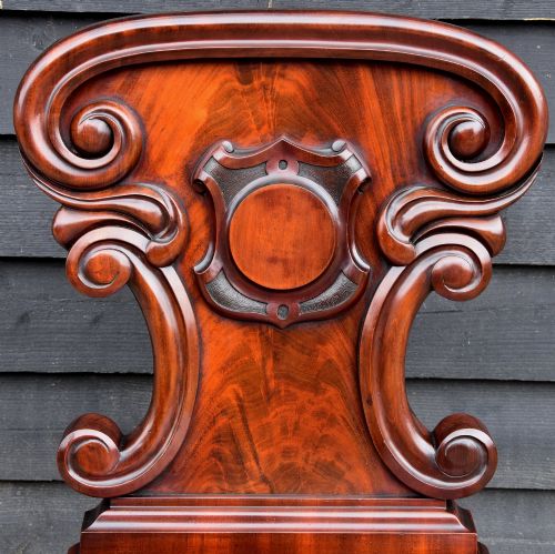 OUTSTANDING LARGE 19TH CENTURY MAHOGANY HALL CHAIR C1830 - ADDITIONAL PHOTO 6